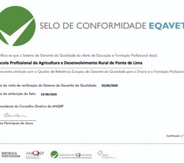 Atribuição do Selo EQAVET pela ANQEP