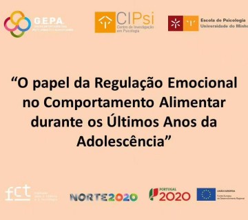 Projeto “O papel da Regulação Emocional no Comportamento Alimentar durante os Últimos Anos da Adolescência” – Universidade do Minho – 20 de novembro 2023